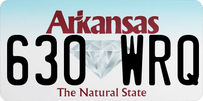 AR license plate 630WRQ