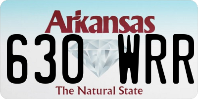 AR license plate 630WRR