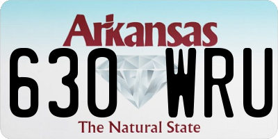 AR license plate 630WRU
