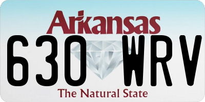 AR license plate 630WRV