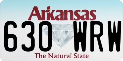 AR license plate 630WRW