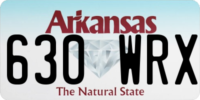 AR license plate 630WRX