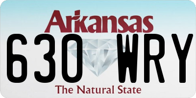 AR license plate 630WRY