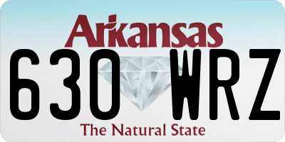 AR license plate 630WRZ