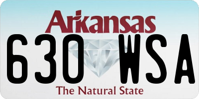 AR license plate 630WSA
