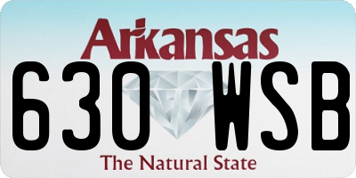AR license plate 630WSB