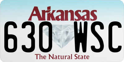 AR license plate 630WSC
