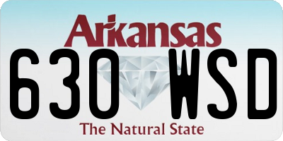 AR license plate 630WSD