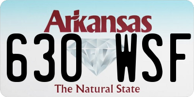 AR license plate 630WSF