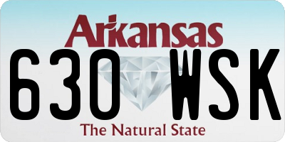 AR license plate 630WSK