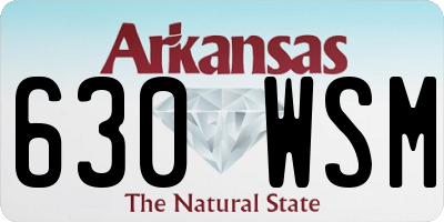 AR license plate 630WSM