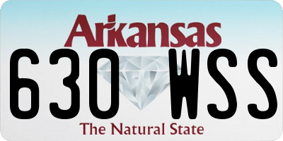 AR license plate 630WSS
