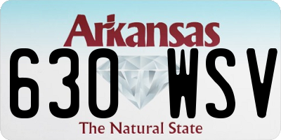AR license plate 630WSV