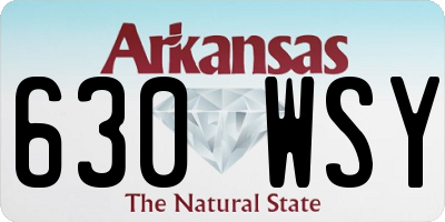 AR license plate 630WSY