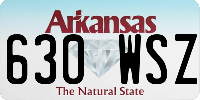 AR license plate 630WSZ