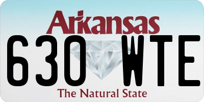 AR license plate 630WTE