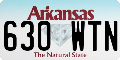 AR license plate 630WTN
