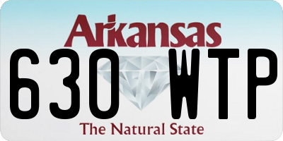 AR license plate 630WTP