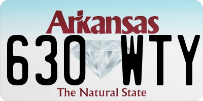 AR license plate 630WTY