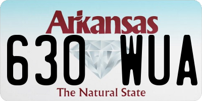 AR license plate 630WUA