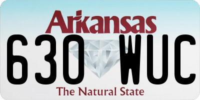 AR license plate 630WUC