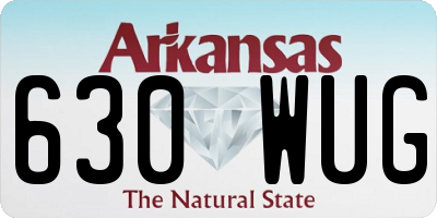 AR license plate 630WUG