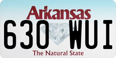AR license plate 630WUI