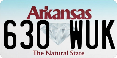 AR license plate 630WUK