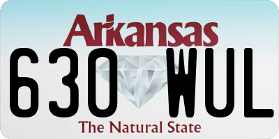 AR license plate 630WUL