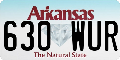 AR license plate 630WUR