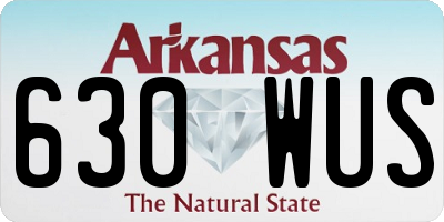 AR license plate 630WUS