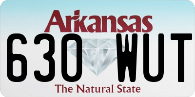 AR license plate 630WUT