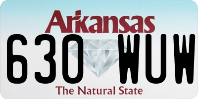 AR license plate 630WUW