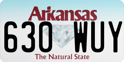 AR license plate 630WUY