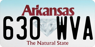AR license plate 630WVA