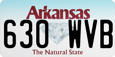 AR license plate 630WVB