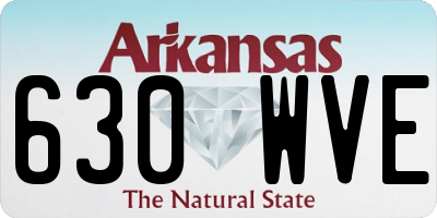 AR license plate 630WVE