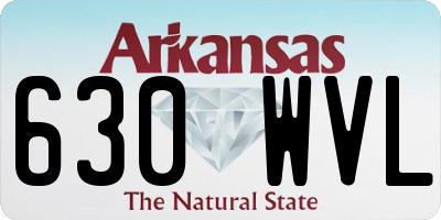 AR license plate 630WVL