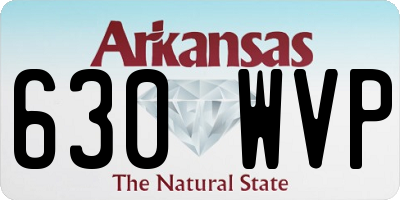 AR license plate 630WVP
