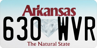 AR license plate 630WVR