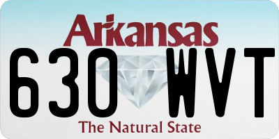 AR license plate 630WVT