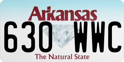 AR license plate 630WWC