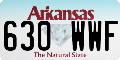 AR license plate 630WWF
