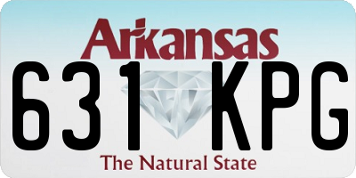 AR license plate 631KPG