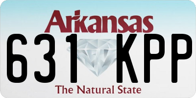 AR license plate 631KPP