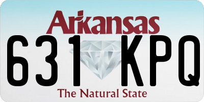 AR license plate 631KPQ