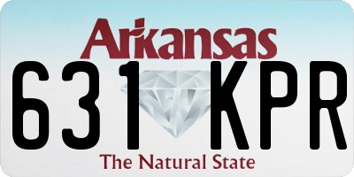 AR license plate 631KPR