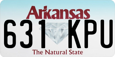 AR license plate 631KPU