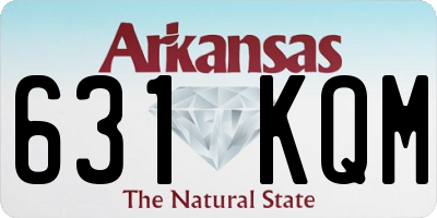 AR license plate 631KQM