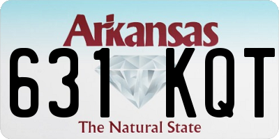 AR license plate 631KQT